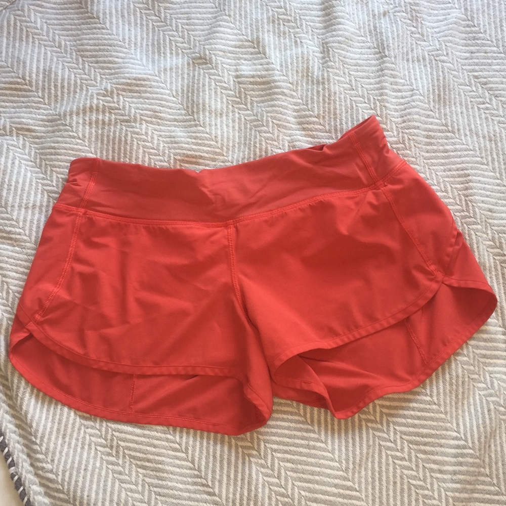 Red lululemon shorts 🔥